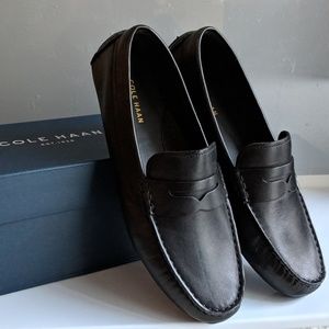 Cole Haan Rodeo Penny Driver, Black Leather, NWT
